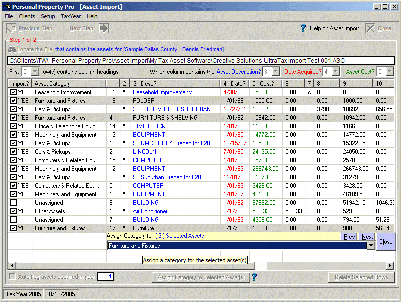 Property Tax Software Business personal property software for Oklahoma, Texas and Florida
